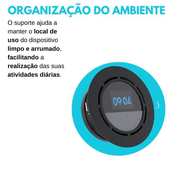 Suporte de Embutir no Teto Parede ou Móvel Compatível com Amazon Alexa Echo Spot - ARTBOX3D Imagem de Suporte de Embutir no Teto Parede ou Móvel Compatível com Amazon Alexa Echo Spot - ARTBOX3D