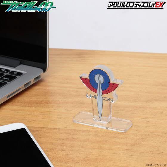 Imagem de Suporte de exibição de logotipo em acrílico Bandai Toys Gundam Union Symbol