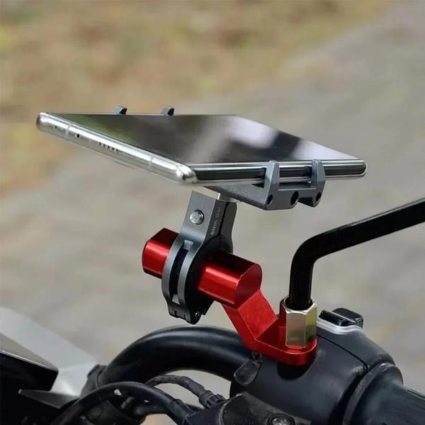 Imagem de Suporte de Extensão para Espelho Retrovisor de Motocicleta, Scooter e ATV - Suporte de Alumínio para Farol