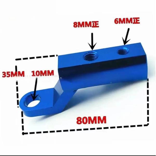 Imagem de Suporte de Extensão para Espelho Retrovisor de Motocicleta, Scooter e ATV - Suporte de Alumínio para Farol