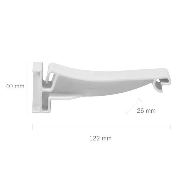 Imagem de Suporte de Fixação de Calha Branco De 26x122mm - CAL/SU*BR - ASTRA