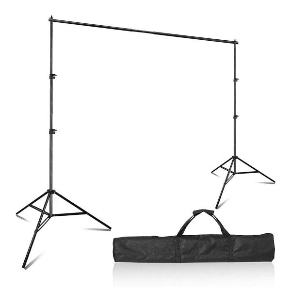 Suporte de Fundo Infinito Fotográfico 3 Barras 2M + Bolsa - TUDOPRAFOTO Imagem de Suporte de Fundo Infinito Fotográfico 3 Barras 2M + Bolsa
