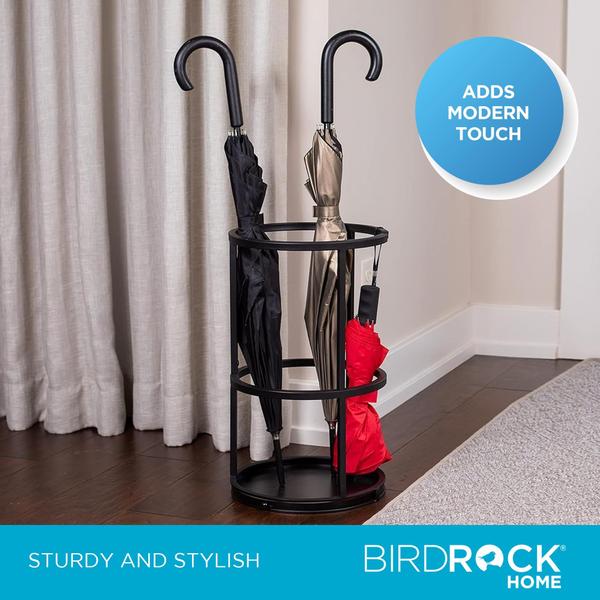 Imagem de Suporte de guarda-chuva BIRDROCK HOME Decorativo com bandeja removível