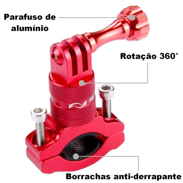 Imagem de Suporte de Guidão em Alumínio 360 para GoPro e Similares