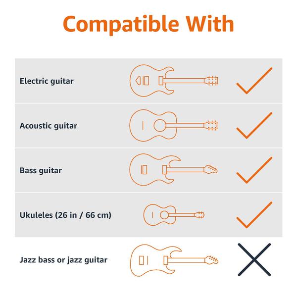 Imagem de Suporte de guitarra Amazon Basics dobrável acolchoado para todas as guitarras