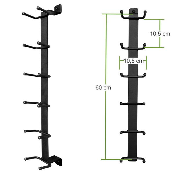 Imagem de Suporte De Halteres Fixo Em Parede