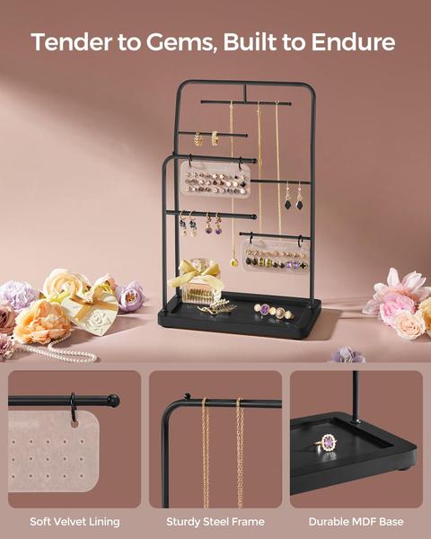 Imagem de Suporte de joias SONGMICS Jewelry Organizer Ink Black UJJS024B01