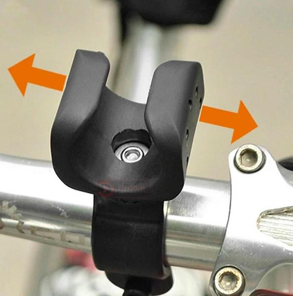 Imagem de Suporte De Lanterna Para Bicicleta Bike ou farol luz frontal Com Rotação Gira 360º Resistente Universal Guidão