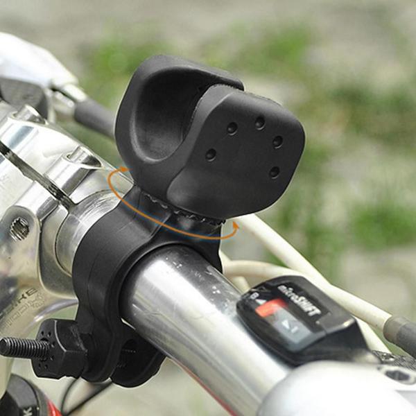 Imagem de Suporte De Lanterna Para Bicicleta Bike ou farol luz frontal Com Rotação Gira 360º Resistente Universal Guidão