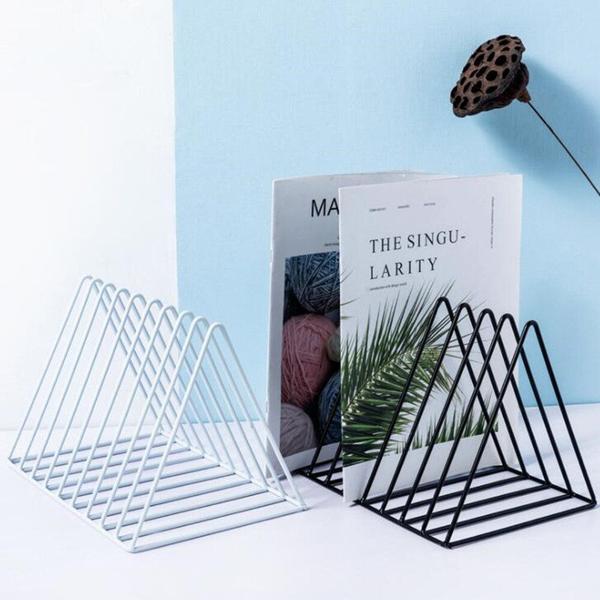 Suporte de livros Wokex Nordic Style Triangle Telescopic Dobrable Imagem de Suporte de livros Wokex Nordic Style Triangle Telescopic Dobrable