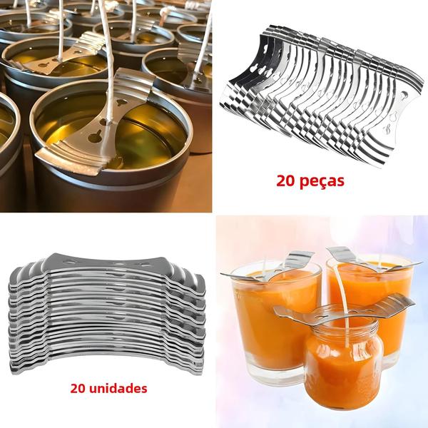 Imagem de Suporte de Mechas para Velas - Kit de Fabricação com Centralizador de Metal