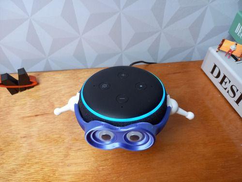 Imagem de Suporte De Mesa Amazon Echo Dot 3 Alexa Apoio - Azul Violeta