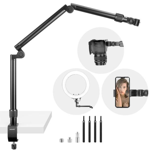 Imagem de Suporte De Mesa Articulado Para Luz Camera Microfone Neewer 10kg 99cm