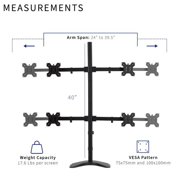 Imagem de Suporte de mesa de monitor VIVO STAND-TS38B-4 para monitor de 27-38 polegadas