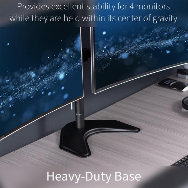 Suporte de mesa de monitor VIVO STAND-TS38B-4 para monitor de 27-38 polegadas Imagem de Suporte de mesa de monitor VIVO STAND-TS38B-4 para monitor de 27-38 polegadas