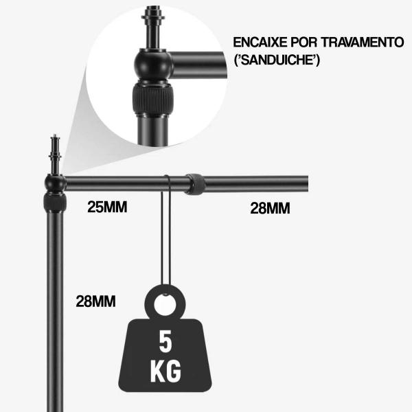 Imagem de Suporte De Mesa Foto Video De Cima Para Celular E Câmera Neewer Table Top