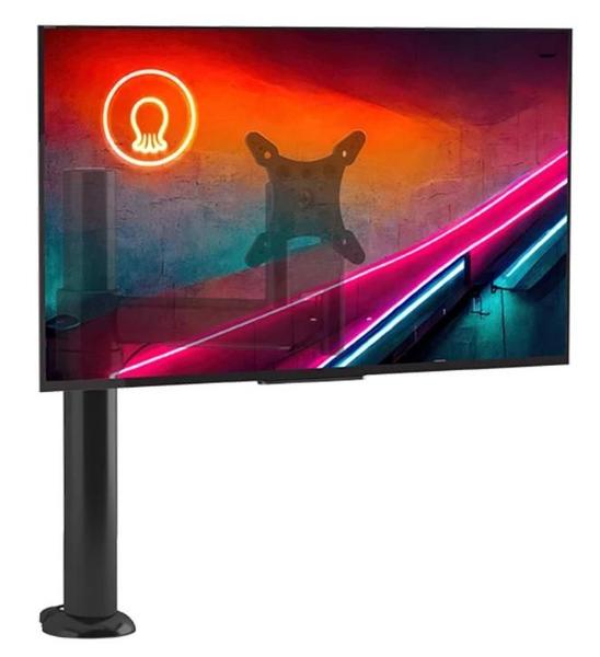 Imagem de Suporte De Mesa Para Monitor Até 24" Articulado Com Regulagem De Distância E Altura Octoo CLIPWAY-A1 (Preto)