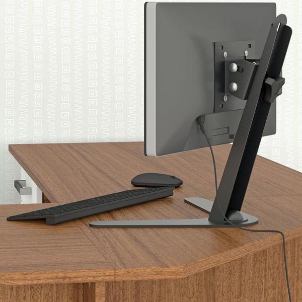 Imagem de Suporte de Mesa para Monitor Multivisão MT-SLIM Ergonômico NR17 Inclinável ajuste altura 10 a 24 polegadas