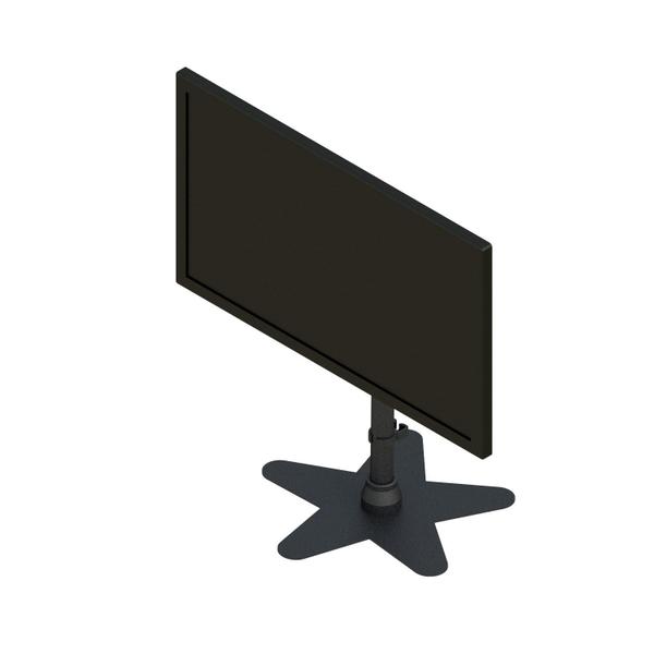 Imagem de Suporte de mesa para monitores grandes com inclinação de atè 24 polegadas -suporte de sobrepor