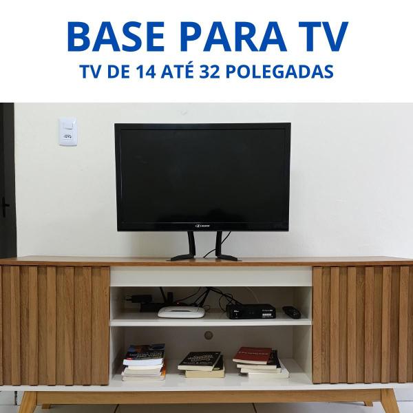 Imagem de Suporte De Mesa Para TV Pedestal Base 14 até 32 Polegadas