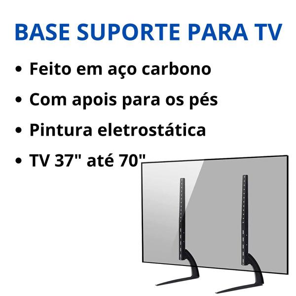 Imagem de Suporte De Mesa Para TV Pedestal Base para TV 37 até 70 Polegadas