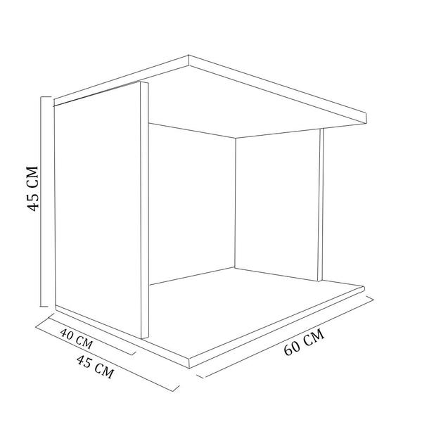 Imagem de Suporte De Microondas Simples Em Mdf Branco