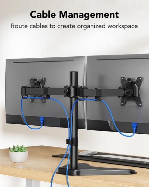 Imagem de Suporte de monitor duplo HUANUO Free-Standing para 2 telas de 32"