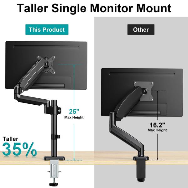 Imagem de Suporte de monitor MOUNT PRO de braço único para tela de 13-32"