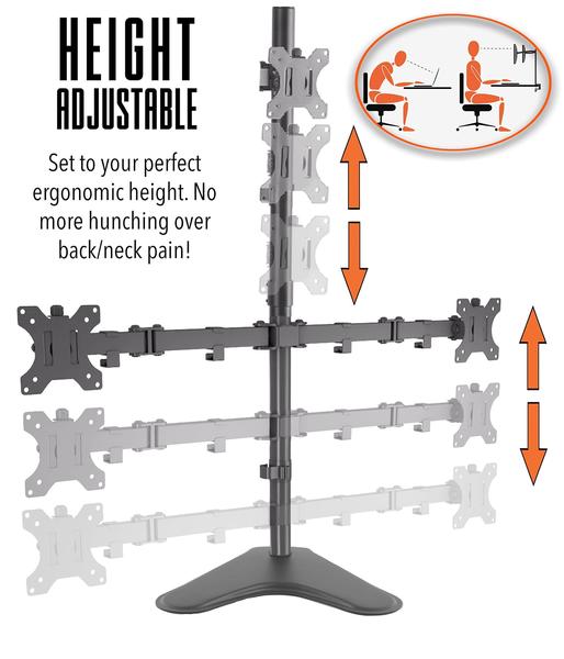 Imagem de Suporte de monitor Stand Steady Suporte de mesa para monitor triplo