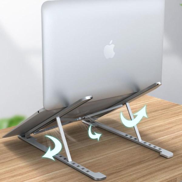 Imagem de Suporte De Notebook Articulado Aluminio Dobrável Ergonomico