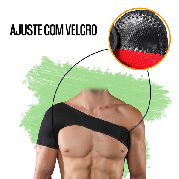 Imagem de Suporte de Ombro Ortopédico Clavícula Neoprene Bilateral Proteção Recuperação de Ossos Quebrados Torções Lesões Luxação Bursite Artrite