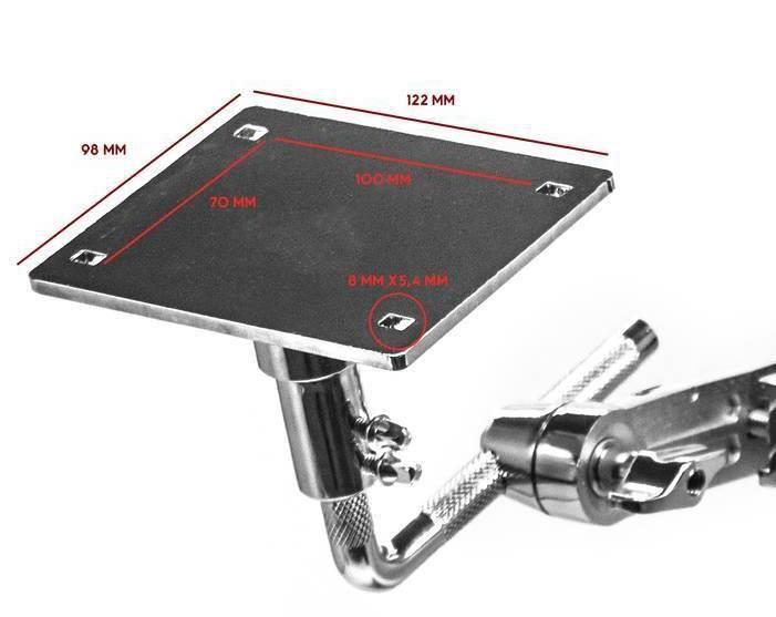 Imagem de Suporte de Pad Eletrônico Torelli BSP48 com clamp para Pads Eletrônicos Roland SPD, Alesis e Outros