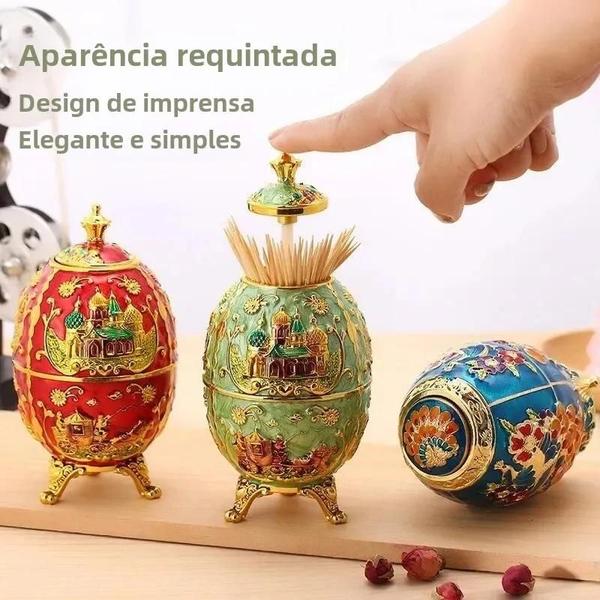 Imagem de Suporte de Palitos Automático de Metal Retrô - Decoração e Armazenamento para Casa