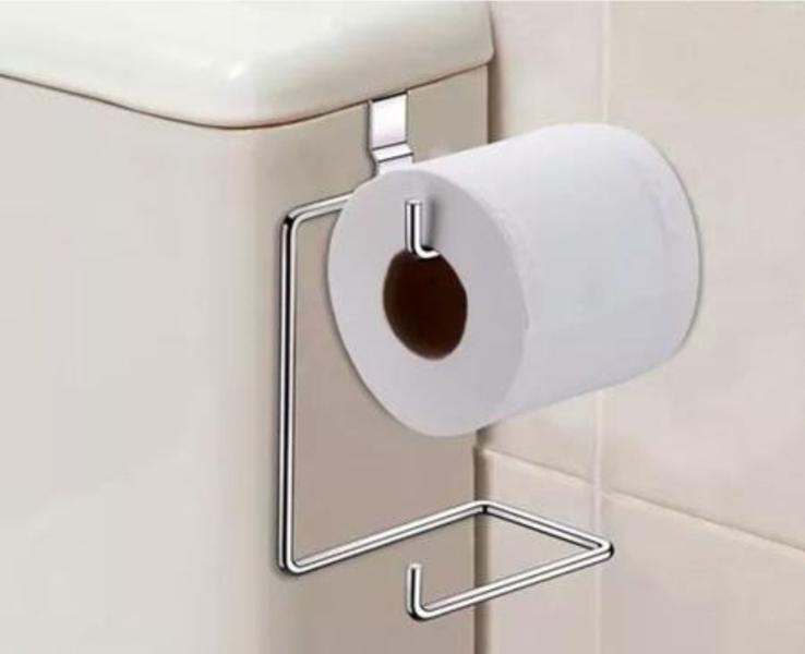 Imagem de Suporte De Papel Higiênico Acoplado 2 Rolos em Aço