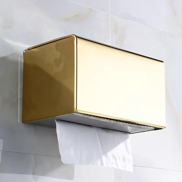 Imagem de Suporte de Papel Higiênico de Aço Inoxidável - Dourado