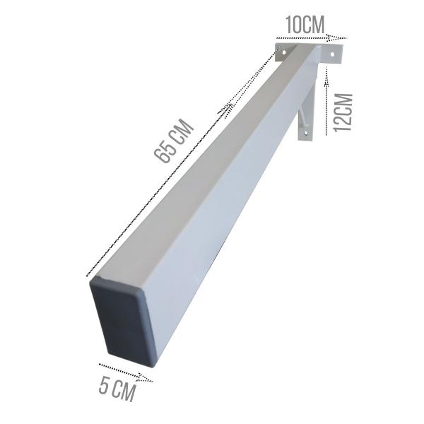 Imagem de Suporte de parafusar  para pias tanques prateleiras e bancadas Mão Francesa de parafusar pias tanques cooktop prateleiras  e bancadas 65 cm 02 unid 