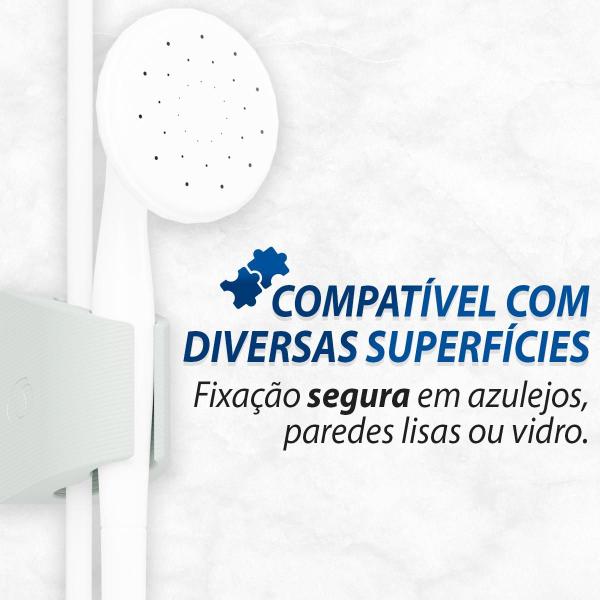 Suporte De Parede Chuveirinho Gatilho Duchinha Dupla Face - Deliquadros Imagem de Suporte De Parede Chuveirinho Gatilho Duchinha Dupla Face