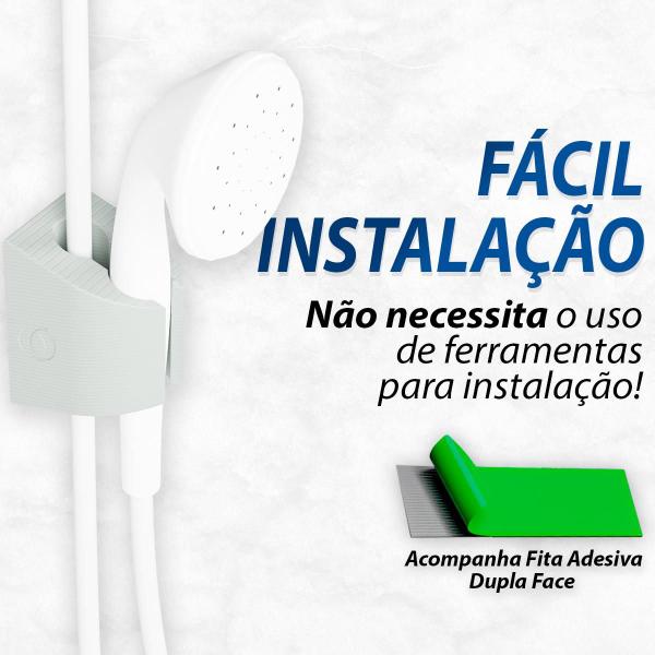 Suporte De Parede Chuveirinho Gatilho Duchinha Dupla Face - Deliquadros Imagem de Suporte De Parede Chuveirinho Gatilho Duchinha Dupla Face