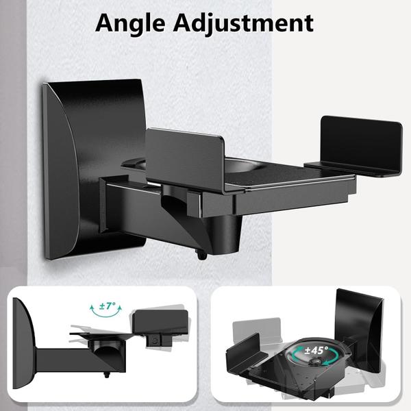 Imagem de Suporte de Parede Duplo para Alto-falante, Suporta até 25kg (SWM201), Preto