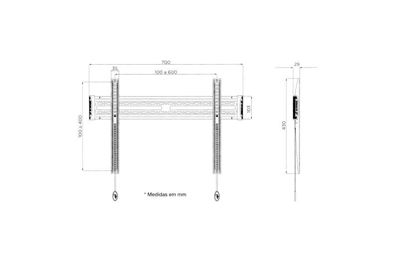 Imagem de Suporte de Parede fixo TV LG - MEC63570101