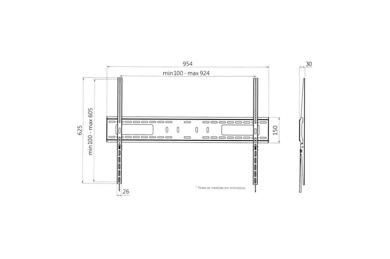 Imagem de Suporte de Parede fixo TV LG - MJH66420806