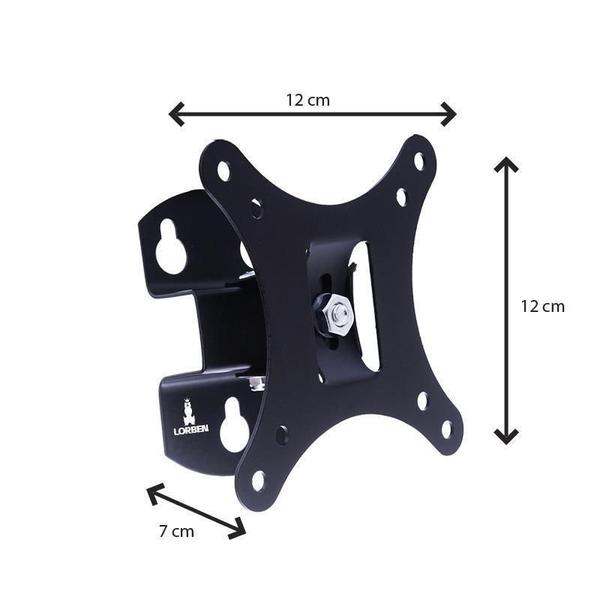 Imagem de Suporte De Parede Giratório Lorben Monitor Tv 10 A 26 Aço