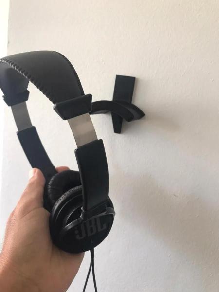 Imagem de Suporte De Parede Headset Headphone Com Fita Dupla Face