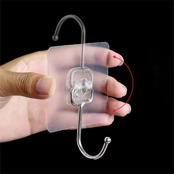 Suporte de Parede Multiuso em Aço Inoxidável com Adesivo PVC - Organizador de Porta Imagem de Suporte de Parede Multiuso em Aço Inoxidável com Adesivo PVC - Organizador de Porta
