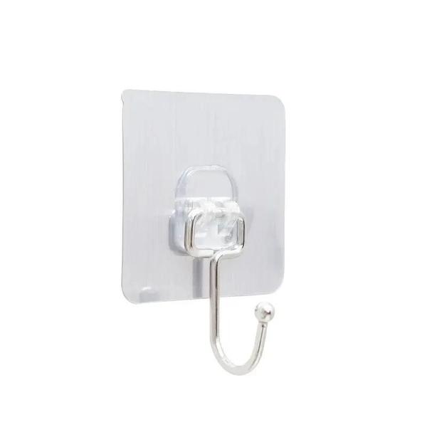 Suporte de Parede Multiuso em Aço Inoxidável com Adesivo PVC - Organizador de Porta Imagem de Suporte de Parede Multiuso em Aço Inoxidável com Adesivo PVC - Organizador de Porta