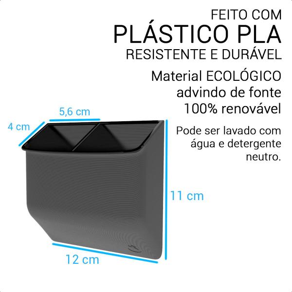 Imagem de Suporte de Parede para 2 Controles Televisão Ar Duplo PKT