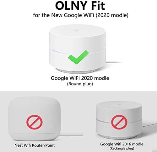 Imagem de Suporte de parede para Google WiFi - Sem bagunça (3 unidades, branco)