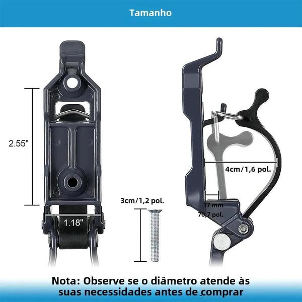 Imagem de Suporte de Parede para Pá de Telhado - 2 Peças - Laranja - Duradouro