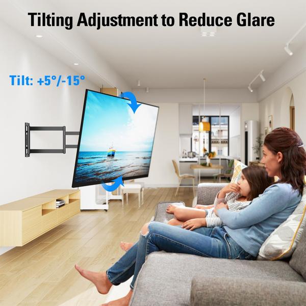 Imagem de Suporte de parede para TV MOUNTUP Long Arm MU0047 para TVs de 26 a 65 polegadas