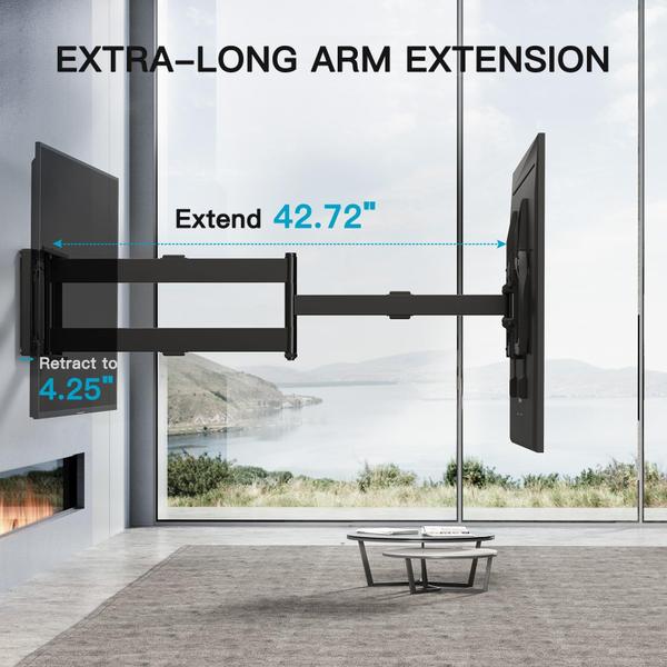 Imagem de Suporte de parede para TV PERLESMITH Long Arm para TVs de 42 a 90" de 150 libras